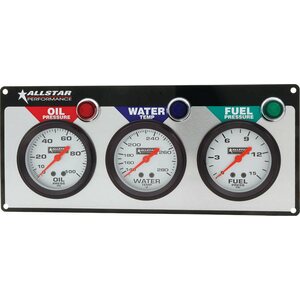 Allstar Performance - 80092 - 3 Gauge Panel ALL OP/WT/FP