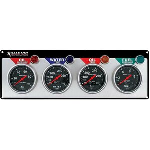Allstar Performance - 80114 - 4 Gauge Panel A/M OP/WT/OT/FP Sport-Comp