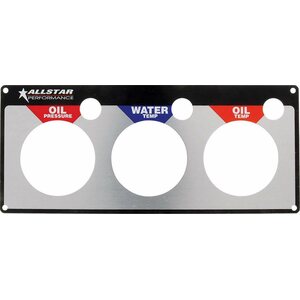 Allstar Performance - 80126 - Repl 3 Gauge Panel OP/WT/OT