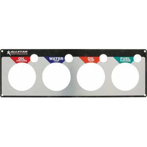 Allstar Performance - 80128 - Repl 4 Gauge Panel OP/WT/OT/FP