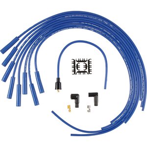 ACCEL - 4040B - 8mm Straight End Supp BLUE UNIVERSAL