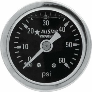 Allstar Performance - 80204 - 1.5in Gauge 0-60 PSI Liquid Filled