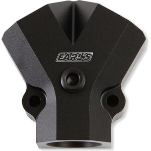 Earls - 100183ERL - Fuel Y-Block 1/2in NPT Inlet-Dual 3/8in NPT Out