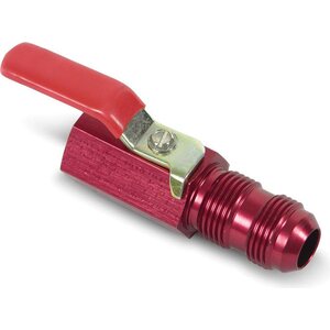 Earls - 230505ERL - Shut Off Valve 1/2 Npt -10an Bulkhead (Red Alm)