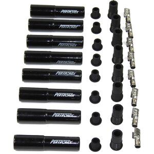 Pertronix Ignition - 8562HT-8 - Ceramic Spark Plug Boot Kit Straight 8pk Black