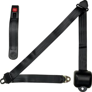 Allstar Performance - 98115 - Seat Belt Retractable 3pt Black