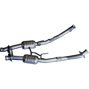 BBK Performance - 1521 - 2-1/2 H-Pipe w/Conv. - 86-93 Mustang