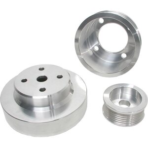 BBK Performance - 1553 - 3pc. Aluminum Pulley Kit - 79-93 Mustang