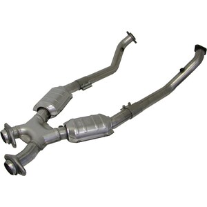 BBK Performance - 1662 - 2.50 X-Pipe w/Converters - 86-93 Mustang 5.0L