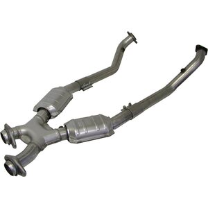 BBK Performance - 1670 - 2.50 X-Pipe w/Converters 99-04 Mustang
