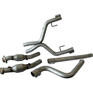 BBK Performance - 4011 - Off-Road X-Pipe w/Conv. - 05-09 Mustang V6