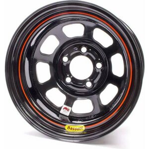 Bassett - 58DC4I - 15X 8 Imca Wheel D-Hole Black 5X 4.75