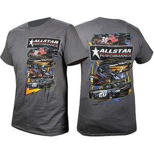 Allstar Performance - 99901XXXL - T-Shirt Dark Gray Circle Track XXX-Large