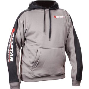 Allstar Performance - 99916L - Allstar Hooded Sweatshirt Lg Silver/Blk