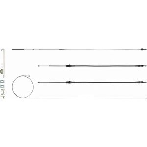 Right Stuff Detailing - RSBCF02 - Brake Cable Set w/Hardwa re 68-69 Camaro
