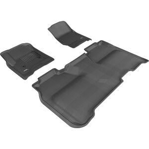 3D MAXpider - L1GM01001509 - GMC Sierra 15-19 Crew Ka gu Floor Liner 1&2nd Row