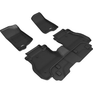 3D MAXpider - L1JP02201509 - Jeep Gladiator 20- Kagu Floor Liner 1&2 Rows Blk