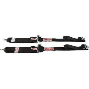Simpson Safety - 33010BK - Shoulder Harness HANS Ind CL P/D Black