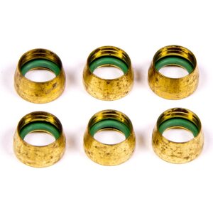 Aeroquip - FCM2430 - -6 Replacement A/C Brass Sleeves (6 pk)
