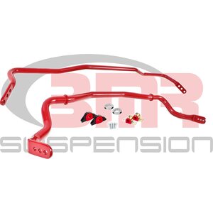 BMR Suspension - SB043R - 15-20 Mustang Sway Bar Kit With Bushings