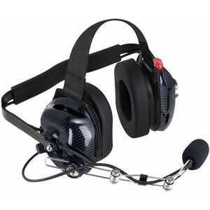 Rugged Radios - H42-CF - Headset Behind The Head H42 2-Way Black CF