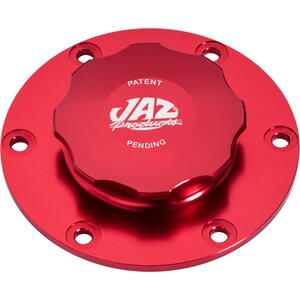 Jaz - 391-725-06 - Billet Alm Threaded Cap Assembly 6-Bolt Red