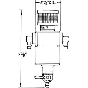 Jaz - 605-375-01 - Mini-Breather Tank w/3/8in Fittings