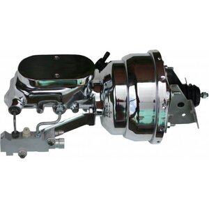 LEED Brakes - 2N6B2 - 8in Dual Chrome Brake Booster 1-1/8in Bore Master
