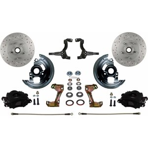 LEED Brakes - BFC1002SMX - A  F & X-body Spindle Mo unt Kit Cross Drilled an