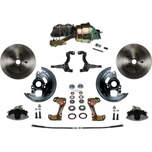 LEED Brakes - FC1002-K1A3 - Power Front Brake Kit w/ Plain Rotors Zinc