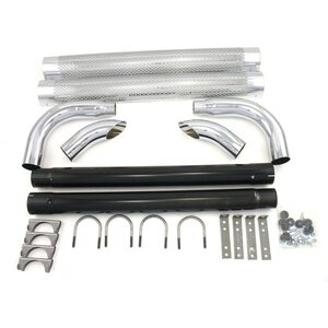 Patriot Exhaust - H1080 - Chrome Side Pipes - 80in