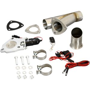 Patriot Exhaust - PEC250K-1 - 2.5 Electric Cutout Single System w/Remote