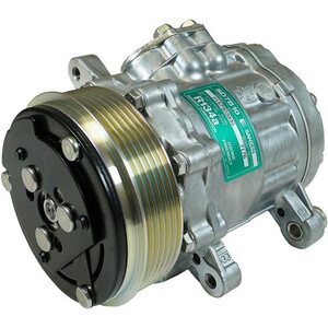 Vintage Air - 04670-MTA - Sanden A/C Compressor 6 Groove Standard Finish