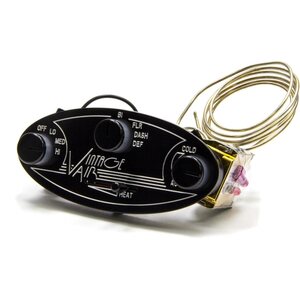 Vintage Air - 481005 - Gen II Streamline Contrl Panel Black