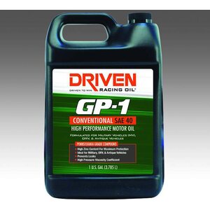 Driven Racing Oil - 19416 - GP-1 Conventional Oil SAE 40w 1 Gallon