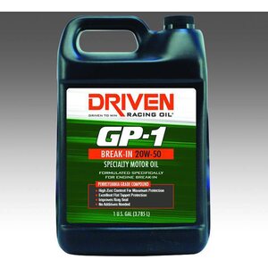 Driven Racing Oil - 19556 - GP-1 Conventional Break- In Oil 20w50 1 Gallon
