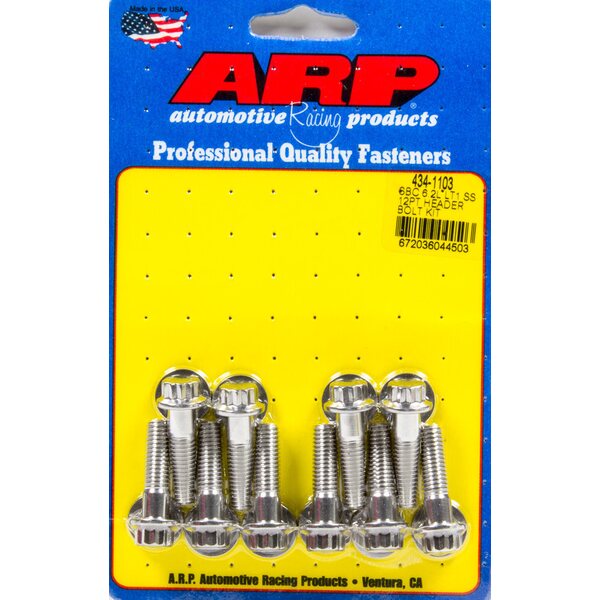 ARP - 434-1103 - Header Bolt Kit - GM LT1 6.2L 12pt S/S
