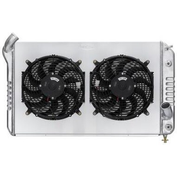 Cold Case Radiators - 69 - 72 Corvette Radiator W/ 12In Dual Fan Kit 31.75In