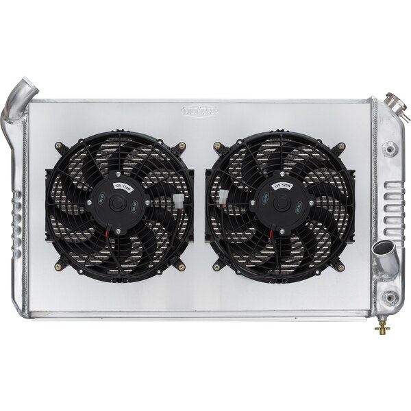 Cold Case Radiators - 69 - 72 Corvette Radiator W/ Dual 12In Fan Kit 31.75In