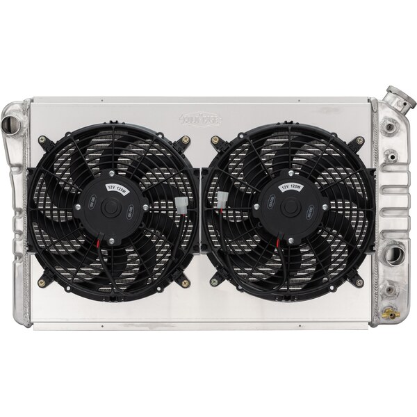 Cold Case Radiators - 84 - 90 Corvette Radiator W/ Dual 12In Fan Kit 29In