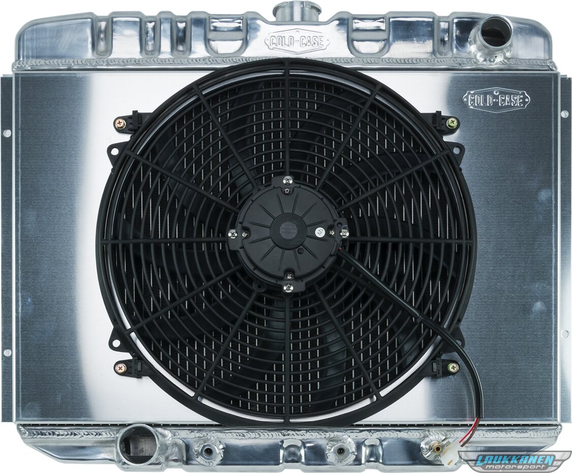 Cold Case Radiators - FOM588AK - 70 Mustang Bb 24 Inch Aluminum Performance Radiator And 16 Fan Kit At