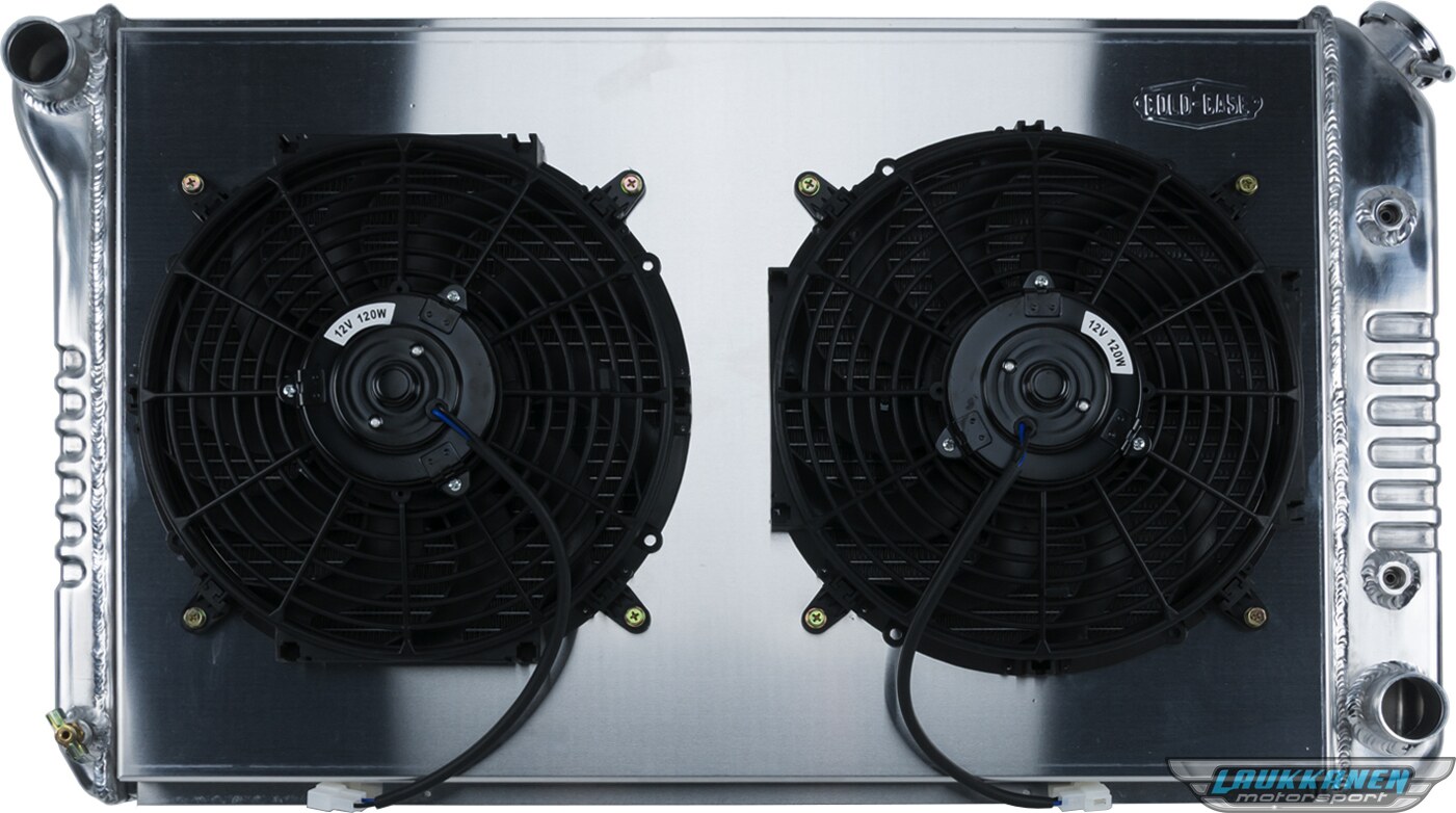 Cold Case Radiators - GPF18AK - Cold Case Radiators Firebird Radiator 70-81 Firebird Auto Transmission Aluminum And 12 Inch Dual Fan Kit