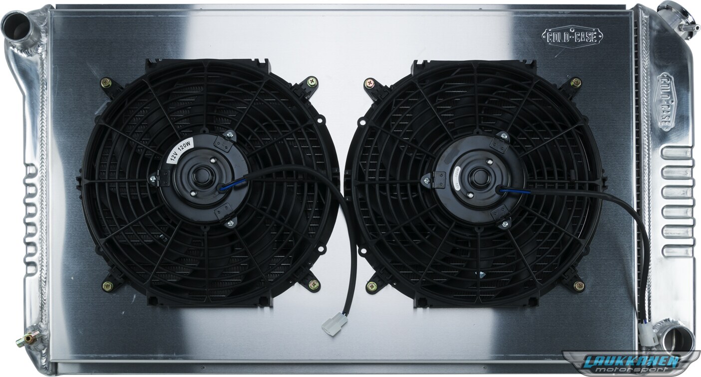 Cold Case Radiators - GMA42K - 72 A-Body Aluminum Radiator Manual Transmission Dual 12 Inch W/ 12 Inch Fan Kit