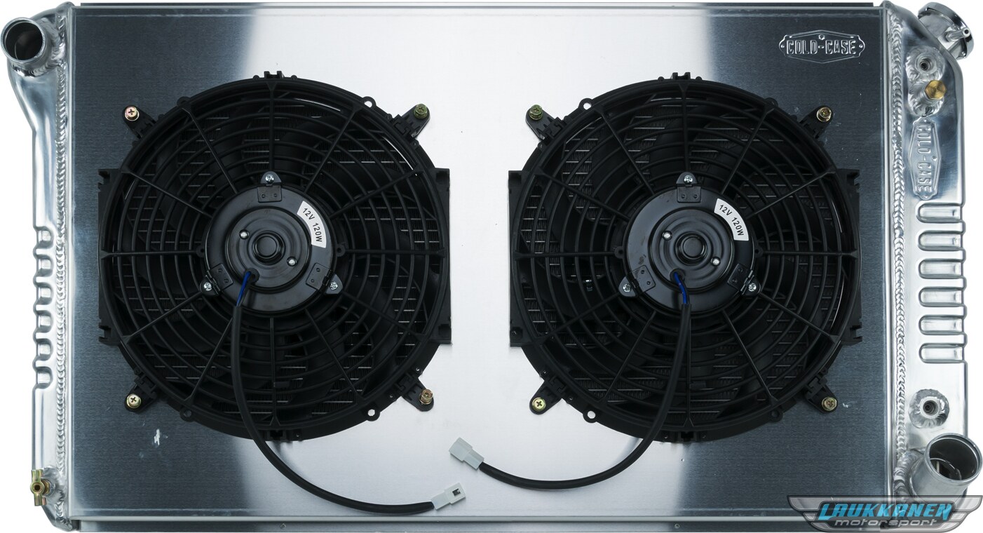 Cold Case Radiators - GMT558ASK - 76 Chevy Gmc Pickup Truck Aluminum Radiator And 14 Inch Fan Kit