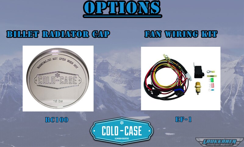 Cold Case Radiators - GMT558ASK - 76 Chevy Gmc Pickup Truck Aluminum Radiator And 14 Inch Fan Kit