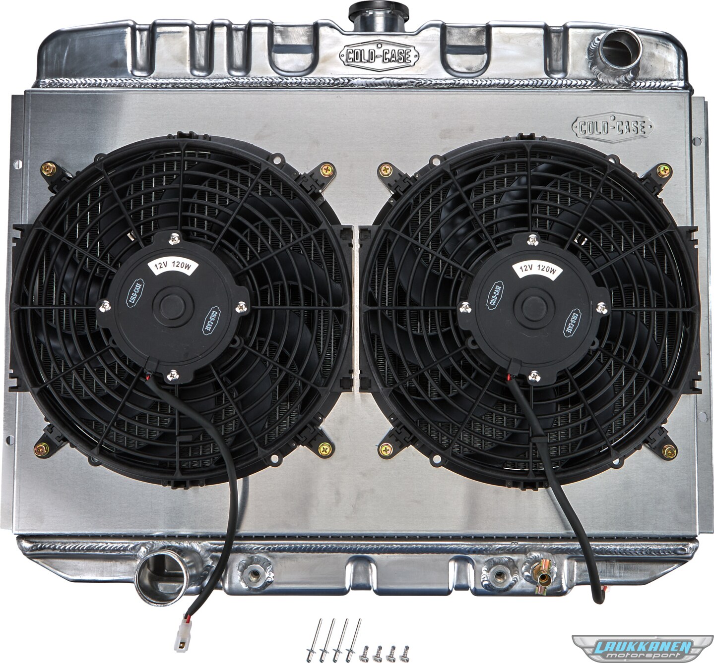 Cold Case Radiators - FOM588AK - 70 Mustang Bb 24 Inch Aluminum Performance Radiator And 16 Fan Kit At